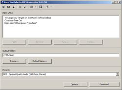 	
Free YouTube to MP3 Converter