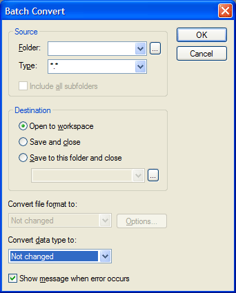 PhotoImpact Options