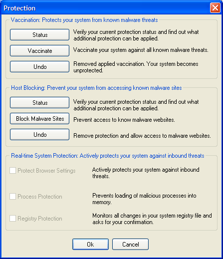 SpyNoMore Options