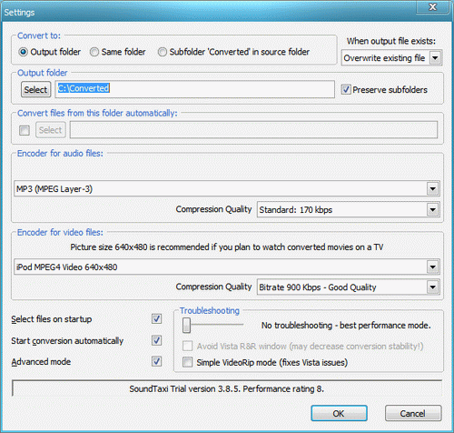 Settings Dialog