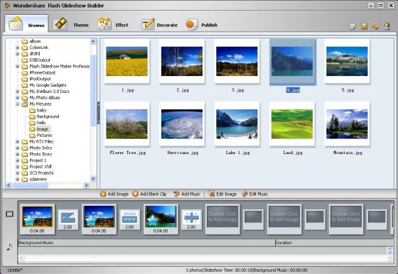Wondershare Flash SlideShow Builder 